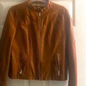 Short Leather Jacket (Genuine Leather)